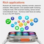Generic Series 10 Ultra3 7-in-1 Strap 2.2" Bluetooth Call Full Touchscreen Smartwatch- For Android and iOS - image 2