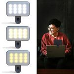Generic Led Rechargeable Fill Light Adjustable,For Phone Camera Vlog Conference With Clip-black - image 2