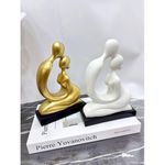 2 Pieces Table/Consol Center Piece Decoration - Gold/White