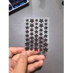 1- piece Black Transparent Star Hydrocolloid Acne Pimple and Blemish Patch- 40 Stars, Absorbing Cover, Waterproof, Spot Treatment