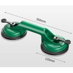Generic Heavy Duty Aluminum Glass Suction Cup Puller/Dent Pull/Dent Poller/Tiles Puller/Glass Puller/Mirror Puller Windshield Puller With Double Vacuum Suction Cup