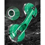 Generic Heavy Duty Aluminum Glass Suction Cup Puller/Dent Pull/Dent Poller/Tiles Puller/Glass Puller/Mirror Puller Windshield Puller With Double Vacuum Suction Cup - image 3