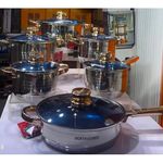 12 PCS Stainless Steel Cookware Set Cooking Pots