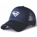 Mauton Navy blue superman truckers face cap 