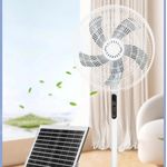 Generic 16-inch solar floor fan Solar Floor Fan solar charging fan. - image 2