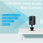 Generic Mini Camera Smart Home Smallest Camera Full HD 1080P Micro Camcorder Small Infrared CCTV Body Nanny Camera - image 3