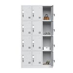 METAL FILING CABINET WITH 12 LOCKER SEPERATE KEYS STORAGE