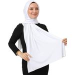 product_image_name-Fashion-Premium Jersey Hijab for Women Viscose Scarf Lightweight Muslim Hijabs Long Shawl Islamic Scarves -3