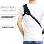 Generic LATEST Camera Shoulder Sling Black Belt Strap for Digital SLR/DSLR Damping Strap (underarm strap and the camera not include) - image 4
