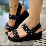 Polka dots wedge sandals for women 