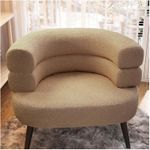 Generic Modern Large Lazy Sofa Chair with Steel Legs and Soft Ergonomic Backrest - image 7