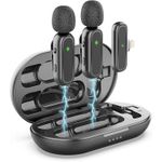 product_image_name-Generic-Double Wireless Lavalier Mic For iPhones With Noise Cancellation And Charging Case -2