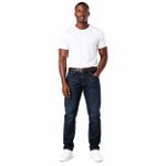 CALLIARA Classic Dark Black Stretch Jeans with Vintage Detailing - image 2