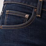 CALLIARA Classic Dark Black Stretch Jeans with Vintage Detailing - image 4