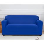 2 seater Sofa Cover anti-scratch Washable Stretch Sofa Slipcover - blue