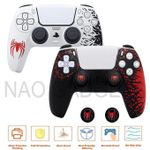 YA 2pcs Anti-slip Silicone Cover Skin Case for PS5 Controller Pad