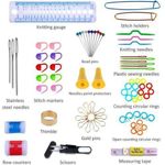 Generic Crochet Hook Set 100pcs With Yarn Knitting Needles Sewing Kit + Storage Bag - image 3