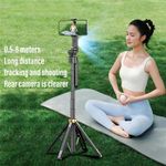 product_image_name-Generic-CL11-P AI Smart Tracking Gimbal 1.8m Four-Legged Floor Stand Phone Live Streaming Bluetooth-compatible Selfie Stick-6