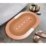 Dexim Non-Slip Super Absorbent Floor Mat-Orange