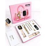 A58 Plus Smart Watch Gift Set – 2.02" Big Screen, 2 Straps, Bracelet & Accessories