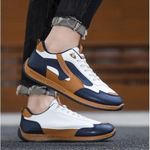 product_image_name-Fashion-Men's Casual Sneakers Loafers Slip On PU Sport Shoes Outdoor Shoes - Brown-7