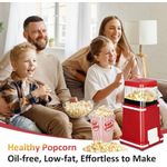 Generic Electric Hot Air Popcorn Maker Machine – Oil-Free Popcorn Maker, Red - image 7