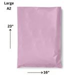 product_image_name-Generic-Pink Courier Bags / Courier Nylons /Poly Mailer- Inv Pocket 50 Pcs Large- A2 -40x63cm-16/23 Inches-3