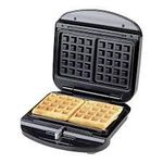 product_image_name-Ambiano-Belgian Waffle Maker – Non-Stick, Compact Electric Waffle Iron, Black-2