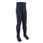 I2I Girls plain cotton rich tight navy blue - image 3