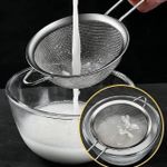 Generic 3 In1 Stainless Steel Fine Mesh Kitchen Strainer & Sieve - Big size set.