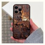 Generic Brown & Black New Tattered Rusty Paint Design iPhone Pouch - iPhone 11, iPhone 11 PROMAX