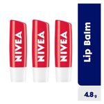 product_image_name-NIVEA-Strawberry Shine Lip Balm For Women - 4.8g (Pack Of 3)-4