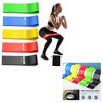 Generic Multipurpose 5 In 1 Resistance Exercise Band Elastic Training Band For Hip And Leg Training Yoga - image 2