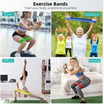 Generic Multipurpose 5 In 1 Resistance Exercise Band Elastic Training Band For Hip And Leg Training Yoga - image 3