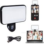 Led Rechargeable Fill Light Adjustable,For Phone Camera Vlog Conference With Clip