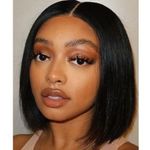 Hair Wig Bob Mid Part Frontal Wig 10"