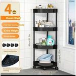 Wall Mounted 4 Layer Triangular Bathroom /Corridor Corner Rack Wall Storage Shelf