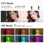 Generic Portable RGB Video Light LED Fill Light Panel For Camera, Shooting, Phones And Laptops - image 3