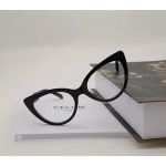Clo 1pcs Cat-eye Glasses with round Frames, Clear Lenses