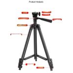 product_image_name-Generic-3120A MODEL ADJUSTABLE HEIGHT PORTABLE UNIVERSAL SELF LEVELING CAMERA/PHONE TRIPOD STAND & HOLDER with Blue tooth -2
