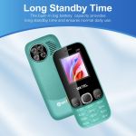 MKTEL 2166 Light Blue Small Phone,Button Phone,1.77 inch, Dual SIM,1800mAh Big Battery,Torch Light,FM Radio GSM Mobile Phone - image 5