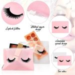 product_image_name-Generic-50pcs M Size Reusable Eva Zipper Makeup Bag Travel Plastic Storage Bag Eyelash Care Bag-5
