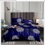 Cotton Bed Sheet Unique bedsheet with pillow cases -blue