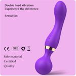 product_image_name-Generic-Handheld Massager Multi-Speed Wand Vibrating Massage Magic Full Body Therapy Motor Double Clitoral Dildo Vibrator Stimulate G-Spot Dildo Clit Waterproof Magic Wand Massage VIBRATOR DILDO SOFT DEEP CLITORIS DILDO-2