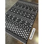 Modern Black & White Geometric Area Rug 5ft by 7ft 