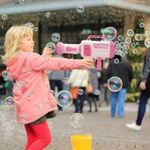 product_image_name-Generic-32 Hole Bazooka Bubble Gun Machine Rocket Launcher For Kiddies Out-Door Play Toy With Bubble Refiller Solution - Pink-2