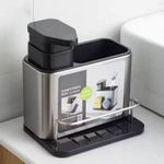 Generic 3 in 1 Dish Soap Dispenser, Sponge Holder And Stand - image 3