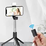 Generic High Standard R1S Portable Selfie Stick Tripod- Black - image 4