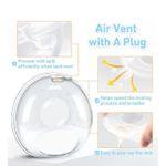 product_image_name-Generic-2pcs Breast Milk Collector Extractor saver catcher Wearable Nipple Protectors Breast Feeding Mom Nursing Cup BPA Free - L-2