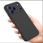 Generic Tecno Spark 50 Silicone Case & Pouch – Slim, Durable & Shock-Absorbing with Advanced Camera Protection. ( Black )